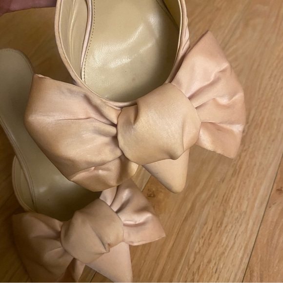 House of CB Beaubelle Blush Oversized Bow Mules - Picture 8 of 16